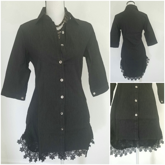 Denim Shirt Dress - Picture 4 of 4